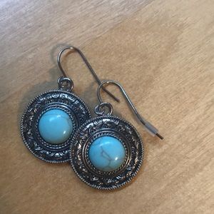 Silver and Turquoise Earrings